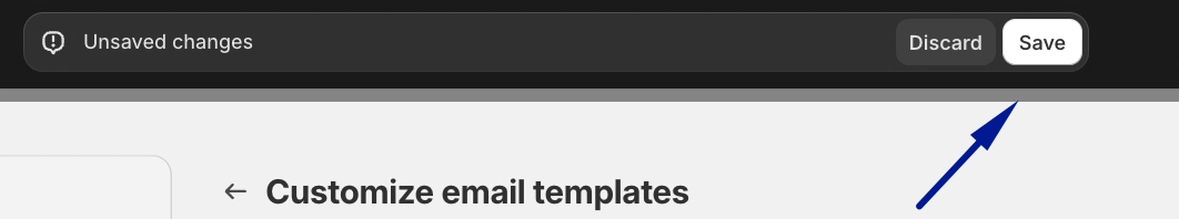 click the “Save” button at the top